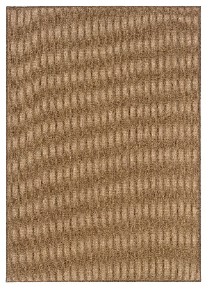 Oriental Weavers Karavia Tan Solid 2068X Area Rug, Rectangular 8'6"x13'