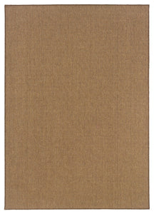 Oriental Weavers Karavia Tan Solid 2068X Area Rug, Rectangular 8'6"x13'