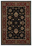 Oriental Weavers Ariana Black/Red Floral 623M3 Area Rug, Rectangular 4'x5'9"