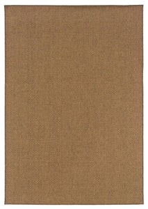 Oriental Weavers Karavia Tan Solid 2160N Area Rug, Runner 2'3"x7'6"