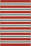 Oriental Weavers Meridian 5701R Stripe Area Rug, Red/Blue, 5'3"x7'6" Rectangle