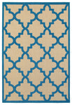 Oriental Weavers Cayman 660L9 Geometric Area Rug, Sand/Blue, 3'10"x5'5"