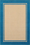 Oriental Weavers Cayman 5594B Border Area Rug, Sand/Blue, 9'10"x12'10"