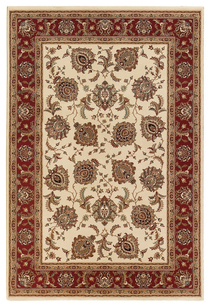 Oriental Weavers Ariana Ivory/Red Oriental 117J3 Area Rug, Square 8'x8'