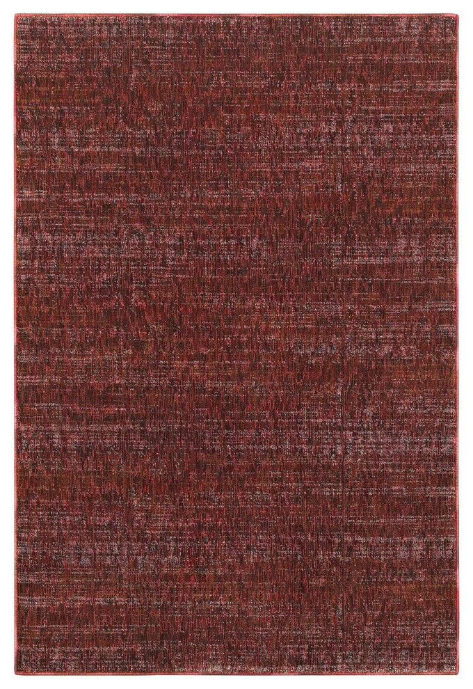 Oriental Weavers Atlas Red/Rust Solid 8033K Area Rug, 1'10"x3'2" Rectangle