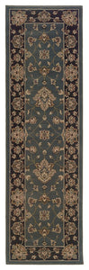 Oriental Weavers Ariana 623H3 Floral Area Rug, Blue/Black, 6'7"x9'6"