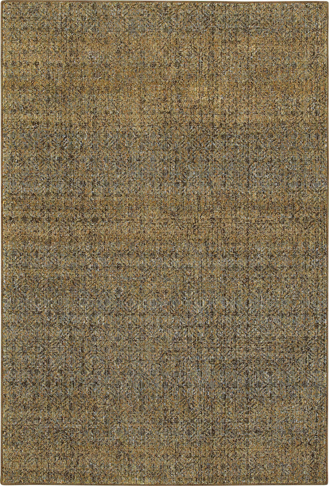 Oriental Weavers Atlas 8048P Geometric Area Rug, Green/Gold, 6'7"x9'6"