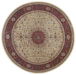 Oriental Weavers Ariana 095J3 Ivory/Red Oriental Area Rug, 6' Round