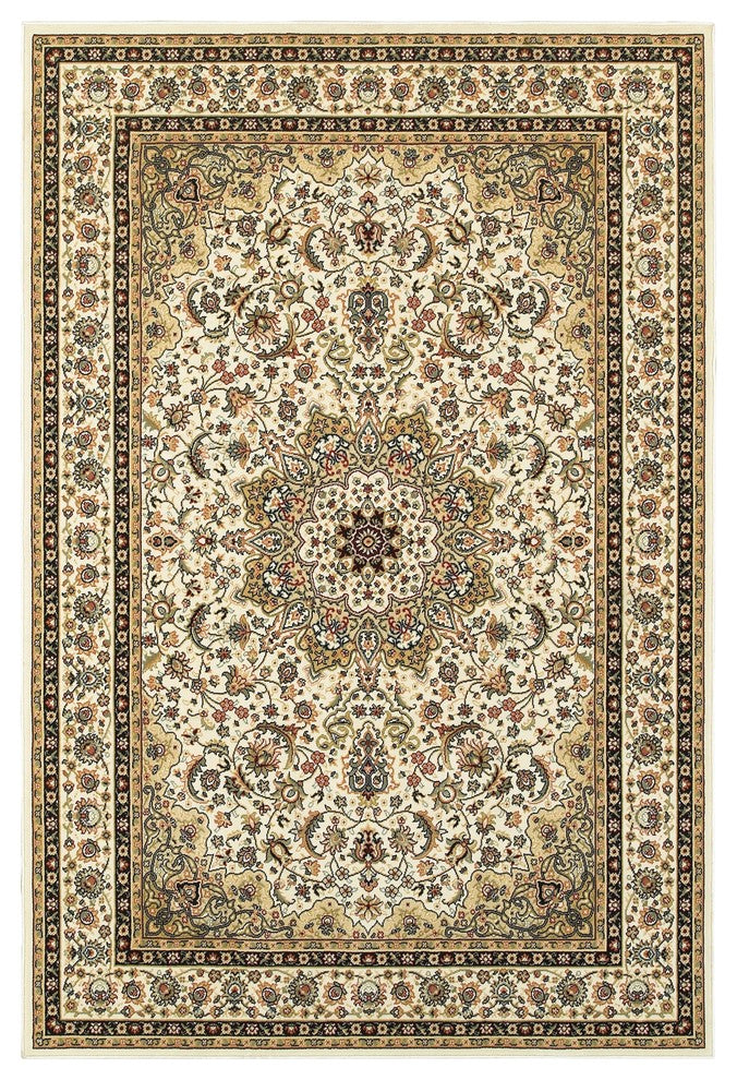 Oriental Weavers Kashan 119W1 Area Rug, Ivory/Beige, 7'10"x10'10" Rectangle