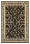 Oriental Weavers Kashan 108B1 Area Rug, Black/Ivory, 7'10"x10'10" Rectangle