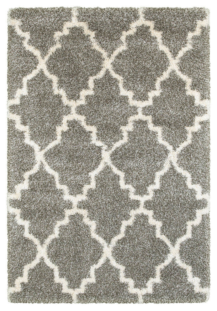 Oriental Weavers Henderson 092E9 Geometric Area Rug, Gray/Ivory, 9'10"x12'10"