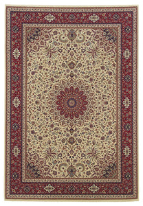 Oriental Weavers Ariana Ivory/Red Oriental 095J3 Area Rug, Square 8'x8'