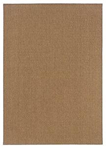 Oriental Weavers Karavia Tan Solid 2068X Area Rug, Rectangular 2'5"x4'5"