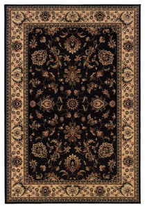 Oriental Weavers Ariana Black/Ivory Oriental 311K3 Area Rug, Square 8'x8'