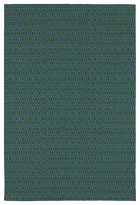 Oriental Weavers Meridian 1634Q Geometric Area Rug, Navy/Green, 1'10"x2'10"