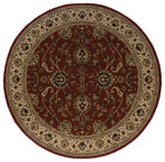 Oriental Weavers Ariana 130/8 Red/Ivory Oriental Area Rug, 6' Round