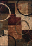 Oriental Weavers Hudson 2544B Abstract Area Rug, Brown/Black, 10'x13'