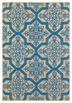 Oriental Weavers Cayman 2541M Geometric Area Rug, Sand/Blue, 9'10"x12'10"