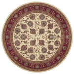 Oriental Weavers Ariana 117J3 Ivory/Red Oriental Area Rug, 8' Round