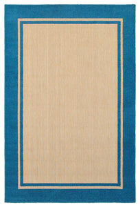 Oriental Weavers Cayman Sand/Blue Border 5594B Area Rug, Rectangular 5'3"x7'6"