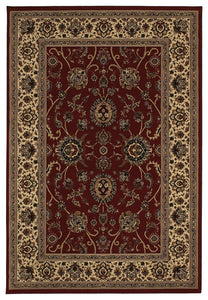 Oriental Weavers Ariana 130/8 Oriental Area Rug, Red/Ivory, 5'3"x7'9"