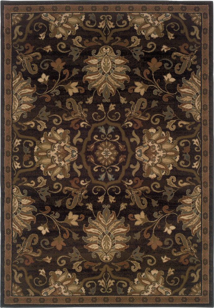 Oriental Weavers Hudson 042G1 Oriental Area Rug, Brown/Beige, 10'x13'