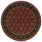 Oriental Weavers Ariana 271C3 Red/Black Oriental Area Rug, 6' Round