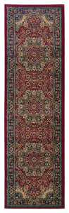 Oriental Weavers Ariana Red/Blue Oriental 116R3 Area Rug, Runner 2'7"x9'4"