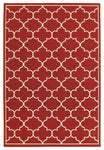 Oriental Weavers Meridian 1295R Lattice Area Rug, Red/Ivory, 8'6"x13'