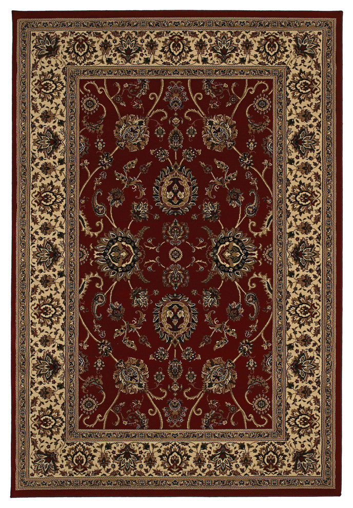 Oriental Weavers Ariana 130/8 Oriental Area Rug, Red/Ivory, 7'10"x11'