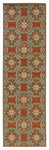 Oriental Weavers Montego Orange/Ivory Floral 8323D Area Rug, 2'3"x7'6" Runner