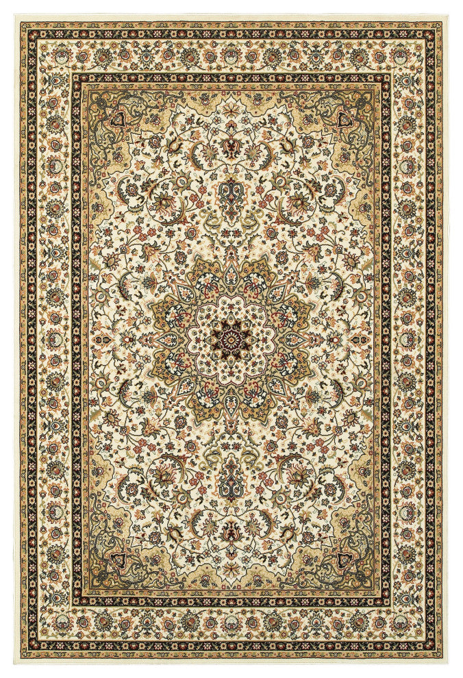 Oriental Weavers Kashan 119W1 Area Rug, Ivory/Beige, 1'10"x3' Rectangle