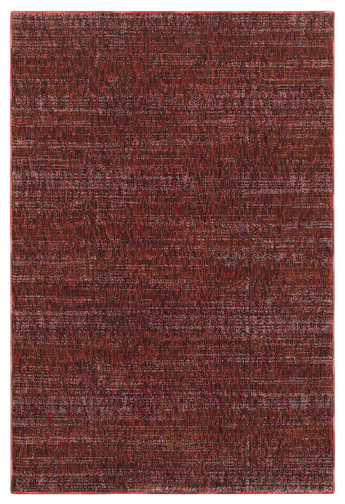 Oriental Weavers Atlas Red/Rust Solid 8033K Area Rug, 7'10"x10'10" Rectangle