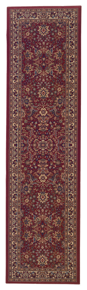 Oriental Weavers Ariana Red/Ivory Oriental 113R3 Area Rug, Runner 2'3"x7'9"