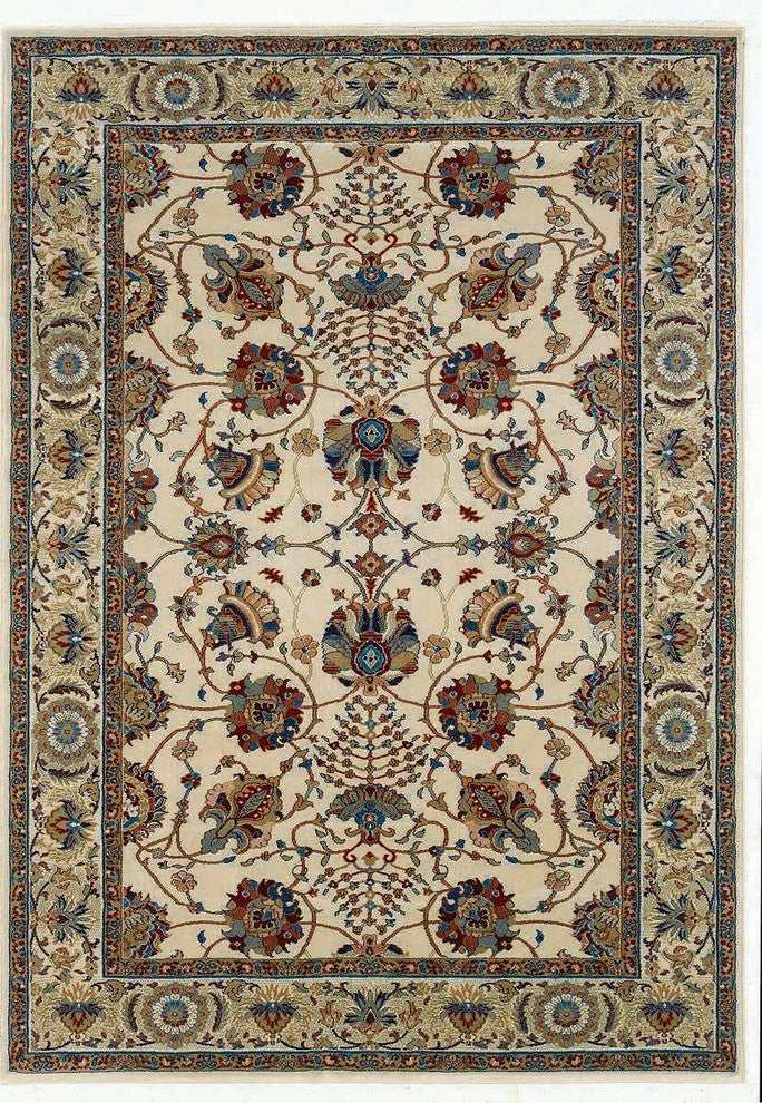 Oriental Weavers Ariana Ivory/Red Floral 431O3 Area Rug, Rectangular 6'7"x9'6"