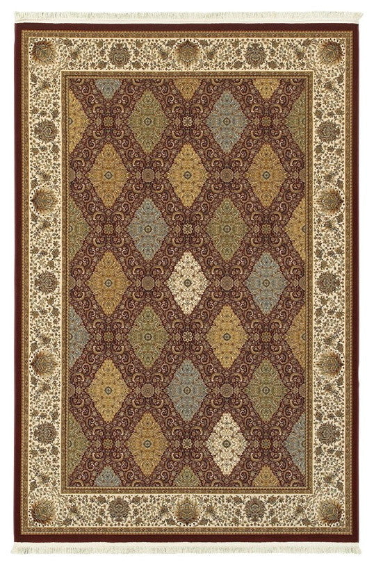 Oriental Weavers Masterpiece 530M2 Area Rug, Red/Multi, 5'3"x7'6" Rectangle