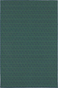 Oriental Weavers Meridian 1634Q Geometric Area Rug, Navy/Green, 8'6"x13'