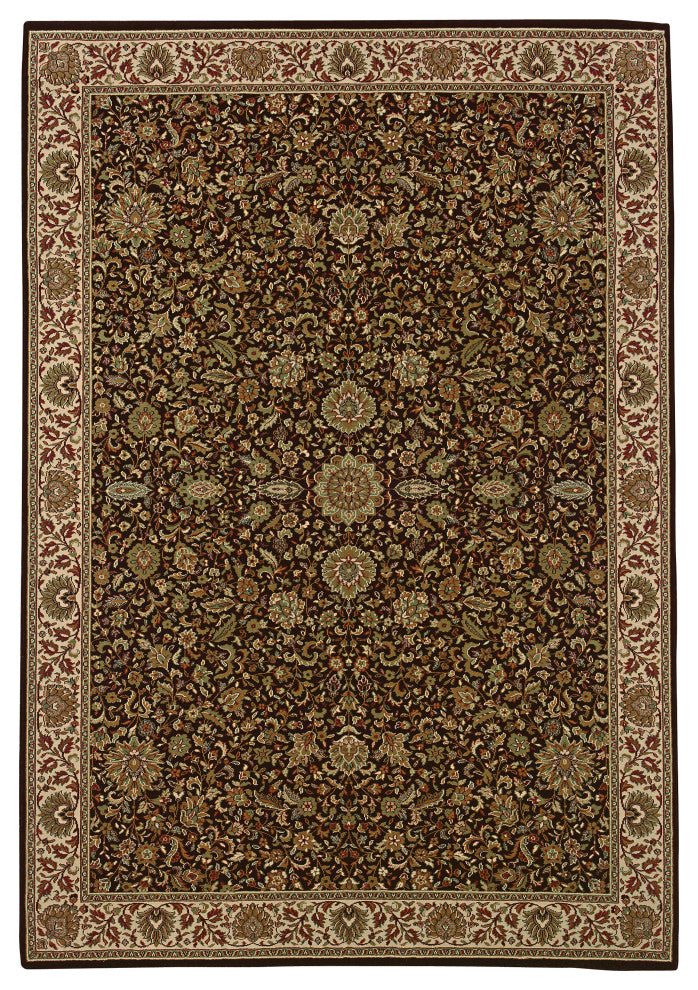 Oriental Weavers Ariana Brown/Ivory Oriental 172D2 Area Rug, Runner 2'7"x9'4"