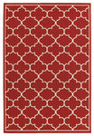 Oriental Weavers Meridian 1295R Lattice Area Rug, Red/Ivory, 7'10"x10'10"