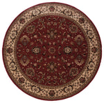 Oriental Weavers Ariana 311C3 Red/Ivory Oriental Area Rug, 8' Round