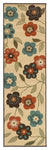 Oriental Weavers Montego Ivory/Brown Floral 2267Y Area Rug, 2'3"x7'6" Runner