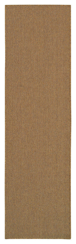 Oriental Weavers Karavia Tan Solid 2068X Area Rug, Runner 2'3"x7'6"