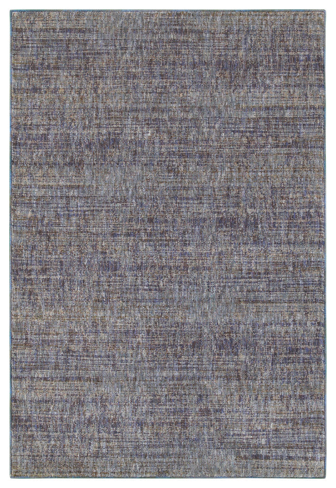 Oriental Weavers Atlas 8033F Solid Area Rug, Purple/Gray, 1'10"x3'2"