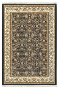 Oriental Weavers Masterpiece 1331B Area Rug, Navy/Ivory, 5'3"x7'6" Rectangle