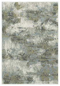 Oriental Weavers Evolution 8039E Abstract Area Rug, Blue/Green, 1'10"x3'2"