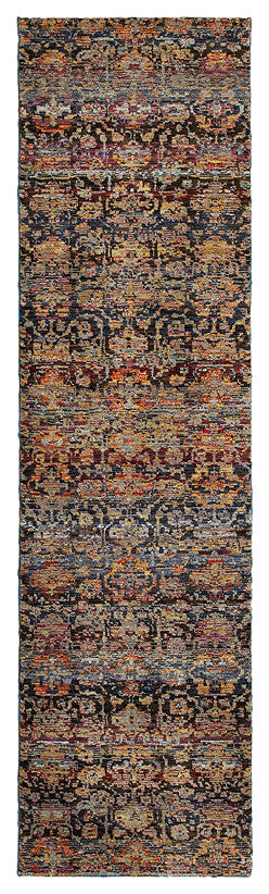 Oriental Weavers Andorra 6836C Abstract Area Rug, Multi/Blue, 8'6"x11'7"