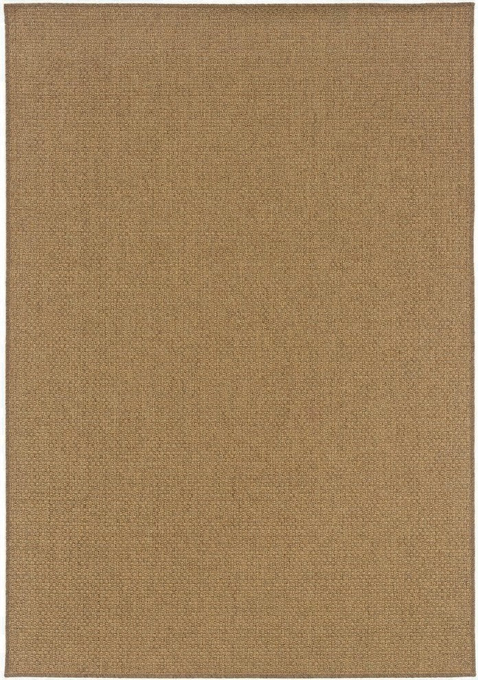 Oriental Weavers Karavia Tan Solid 2160N Area Rug, Rectangular 7'10"x10'10"