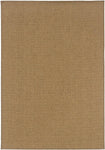 Oriental Weavers Karavia Tan Solid 2160N Area Rug, Rectangular 7'10"x10'10"