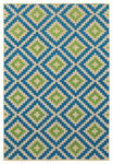 Oriental Weavers Cayman Sand/Blue Geometric 2063Z Area Rug, Runner 2'3"x7'6"