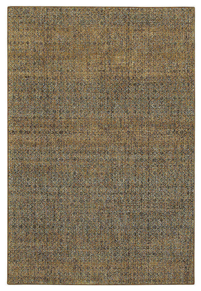 Oriental Weavers Atlas 8048P Geometric Area Rug, Green/Gold, 7'10"x10'10"